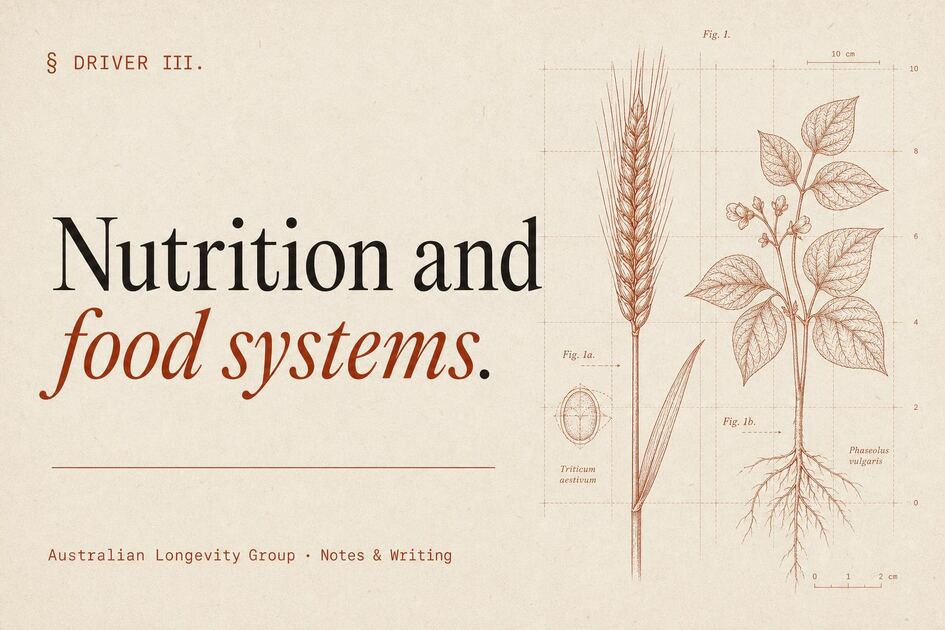 Nutrition for Longevity — Australian Longevity Group